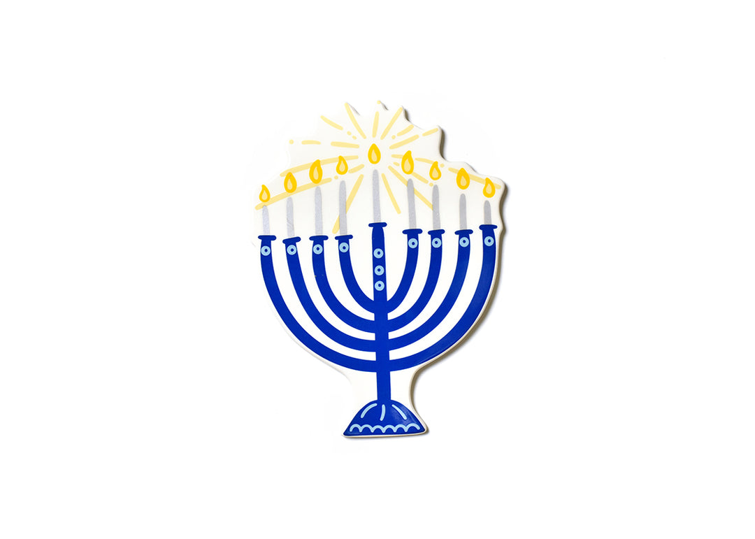 Gold and Blue Menorah Big Attachment