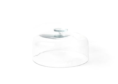 Disk Handle Large Glass Dome