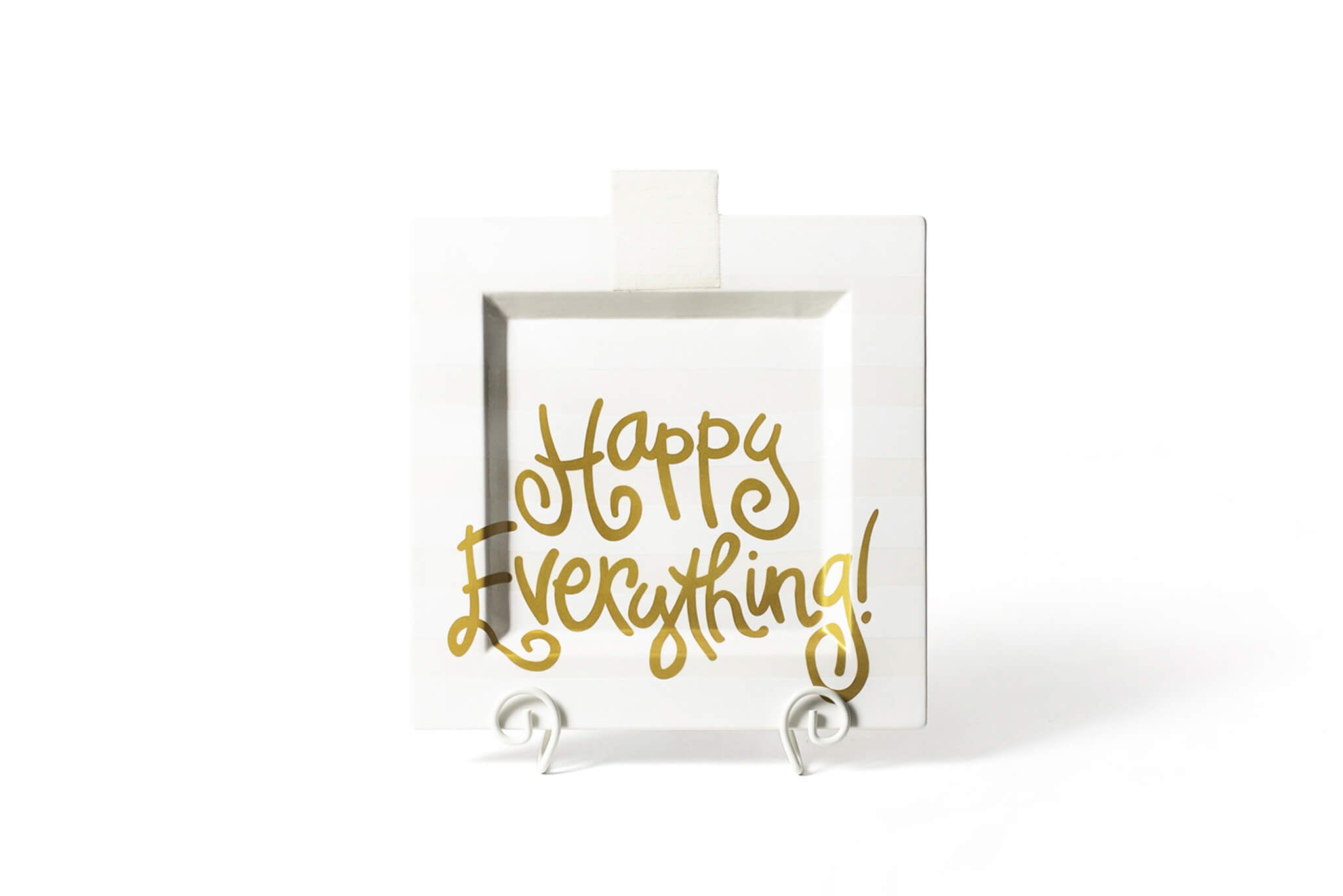Happy Everything White Large Swirl Plate Stand by Happy Everything!