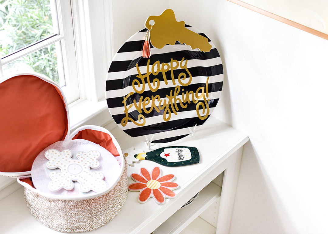 Gold Happy Everything Big Attachment Bag Storage Solution for Big Attachment Collection