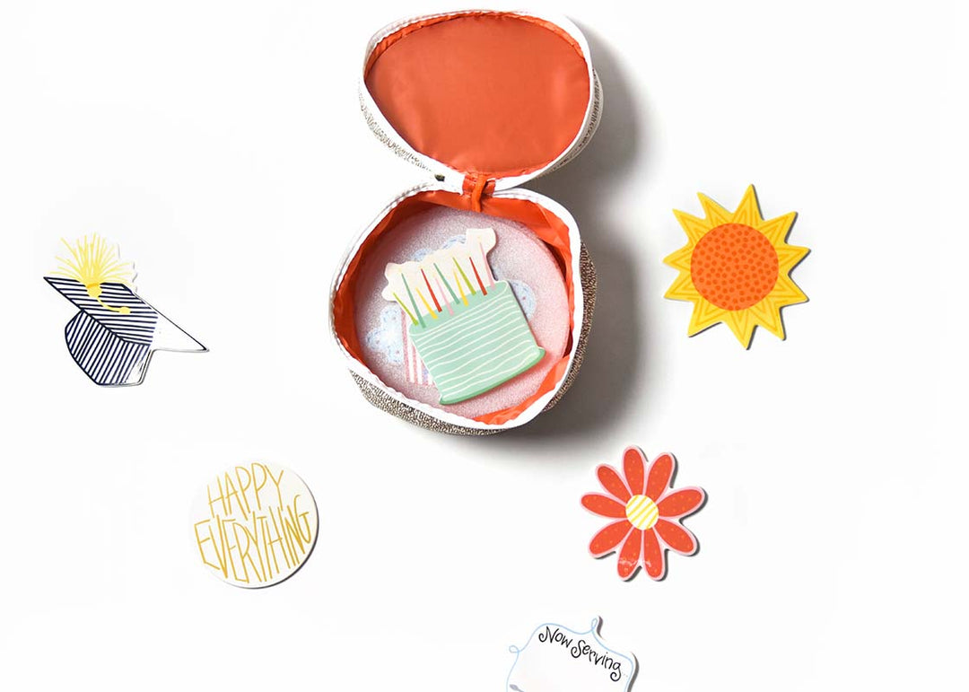 Gold Happy Everything! Big Attachment Bag Holds Up To 16 Big Attachments