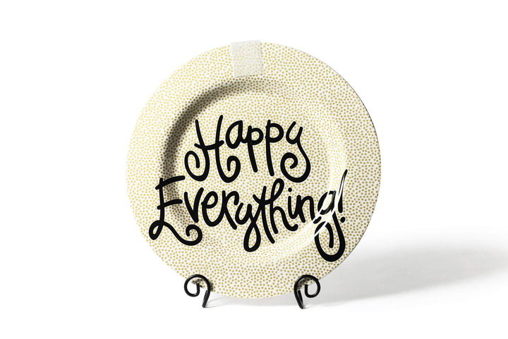 Gold Small Dot Big Round Serving Platter with Hook-and-Loop Attachment
