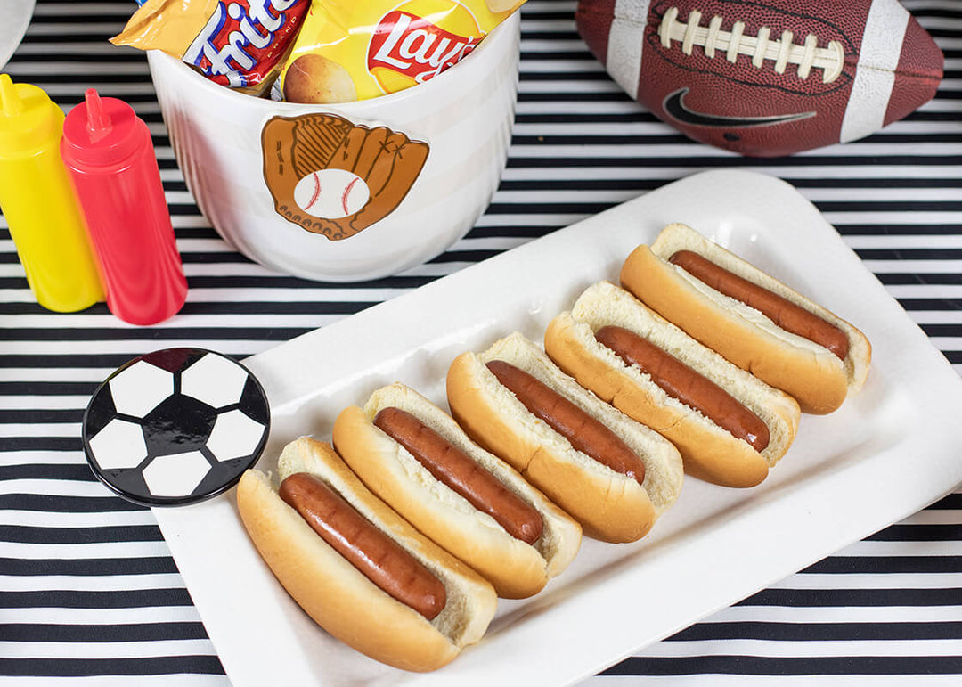 Baseball Glove Mini Attachment on Mini Bowl with Coordinating Sports-themed Decor