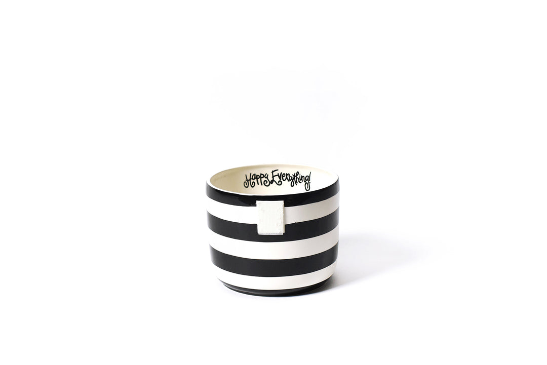 Black Stripe Mini Bowl with Signaute Hook-and-Loop Attachment