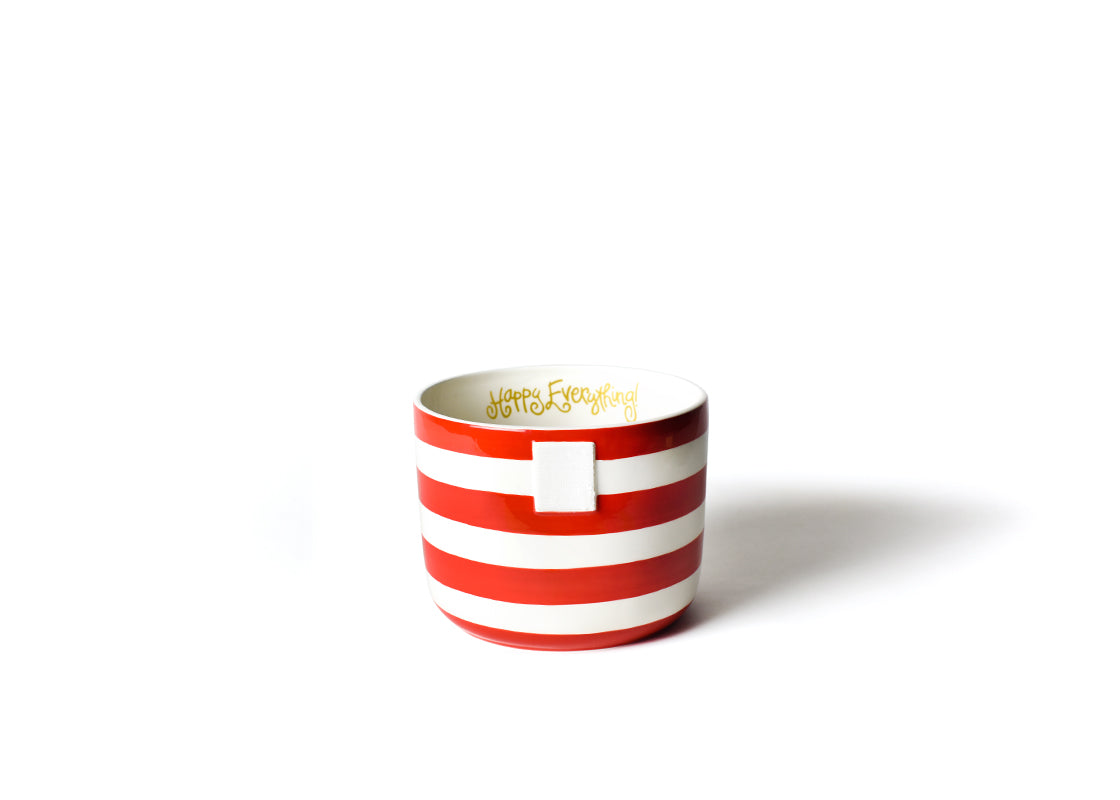 Bowl Big Black Stripe Happy Everything