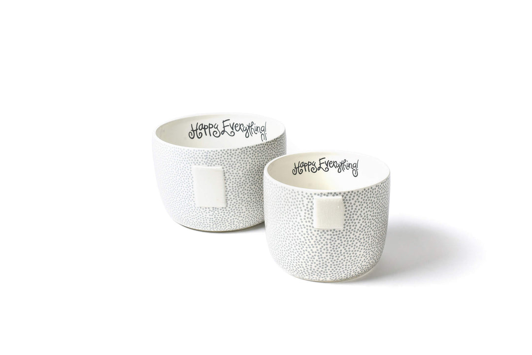 Stone Small Dot Big and Mini Bowls