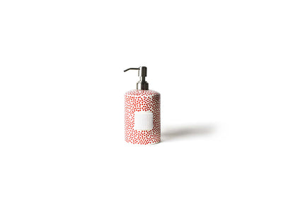 Red Small Dot Mini Cylinder Soap Pump
