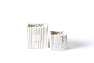 Neutral Palette Nesting Cubes Including Stone Small Dot Mini Nesting Cube