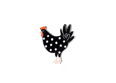 Black and White Polka Dot Chicken Mini Attachment