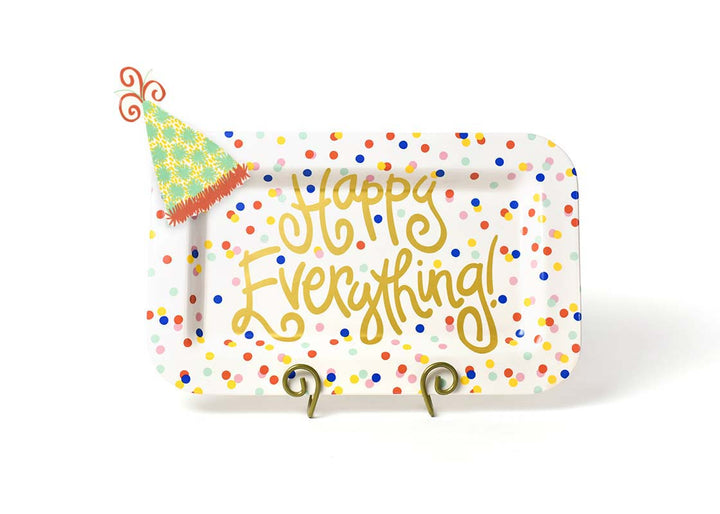 Pom Hat Mini Attachment on Happy Dot Mini Happy Everything! Rectangle Platter