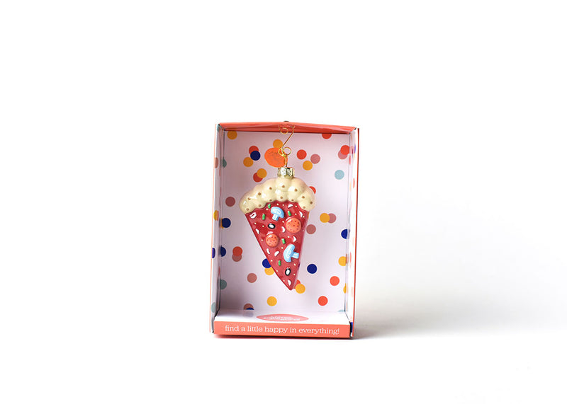 Pizza Slice Shaped Ornament in Gift Box
