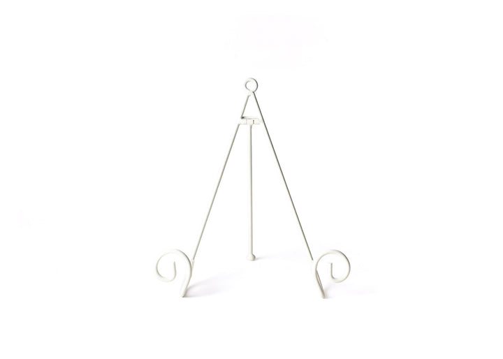 Metal White Swirl Big Plate Stand