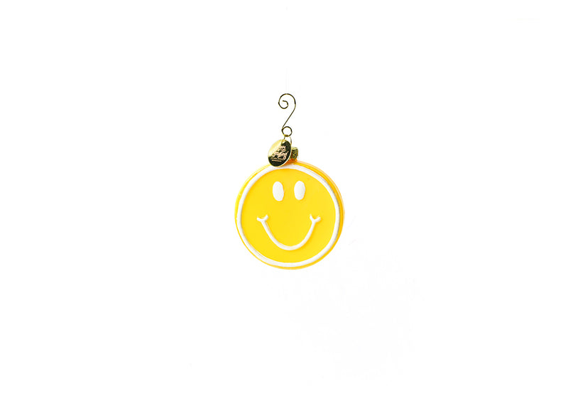 Happy Face Glass Shaped Ornament