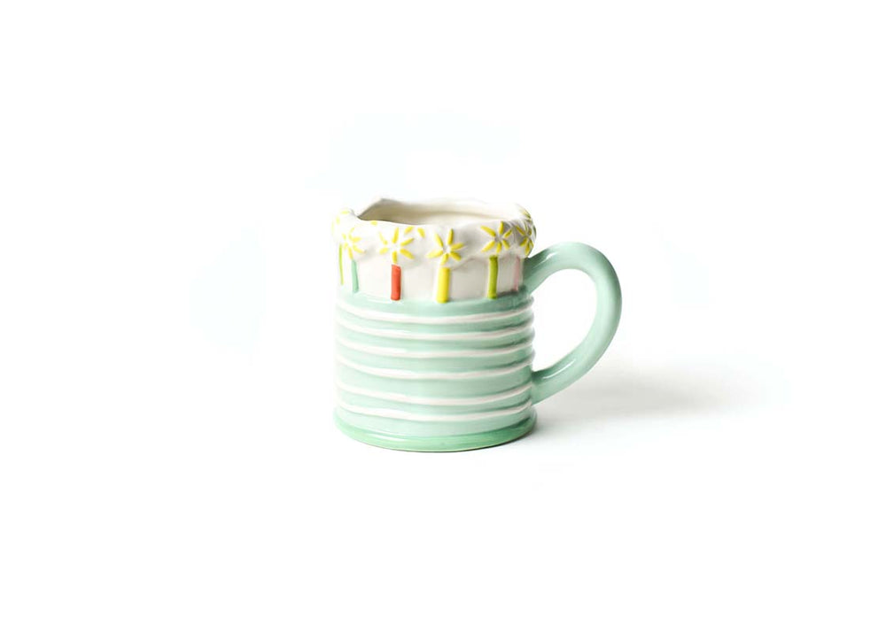 Sparkle Cake Shaped Mug with Comfort Handle