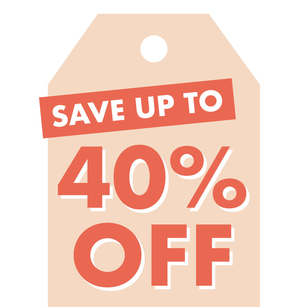 Up to 40% Off