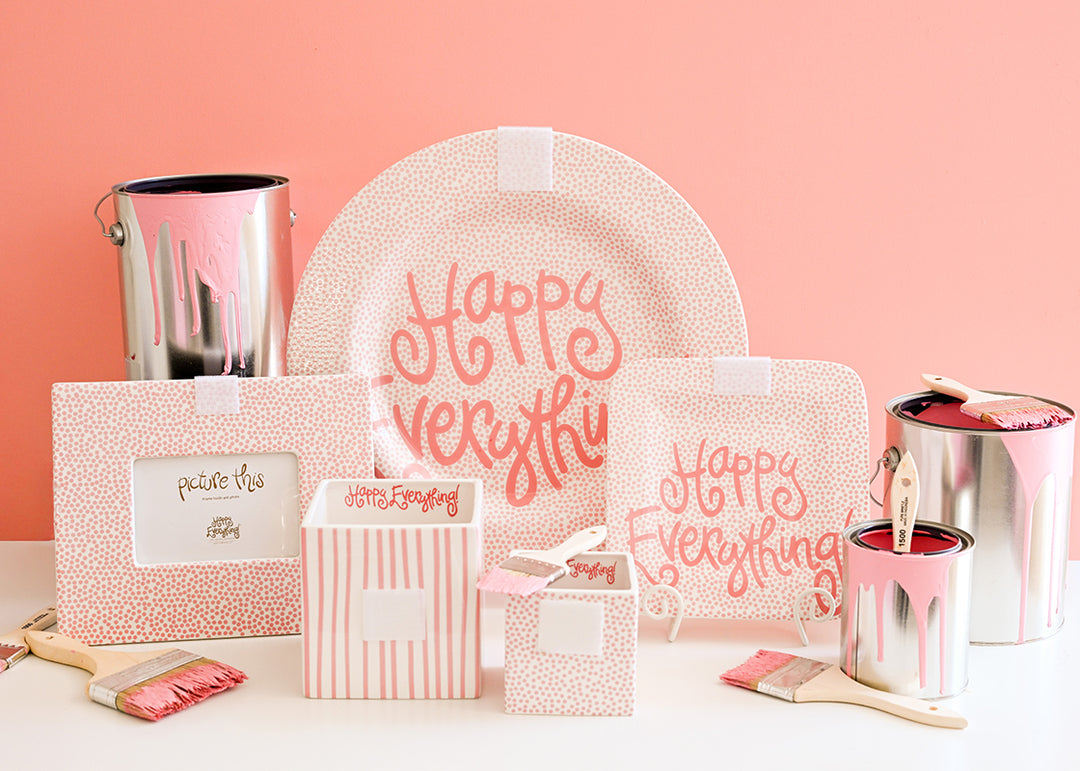 Pink Skinny Stripe Medium Mini Nesting Cube