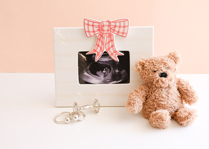 Pink Gingham Bow Mini Attachment