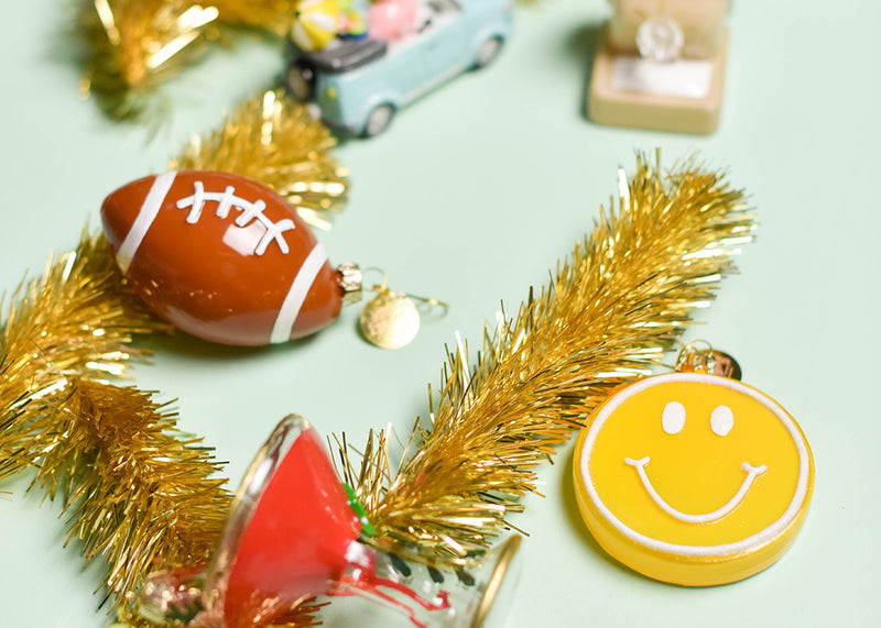 Football Glass Shaped Ornament