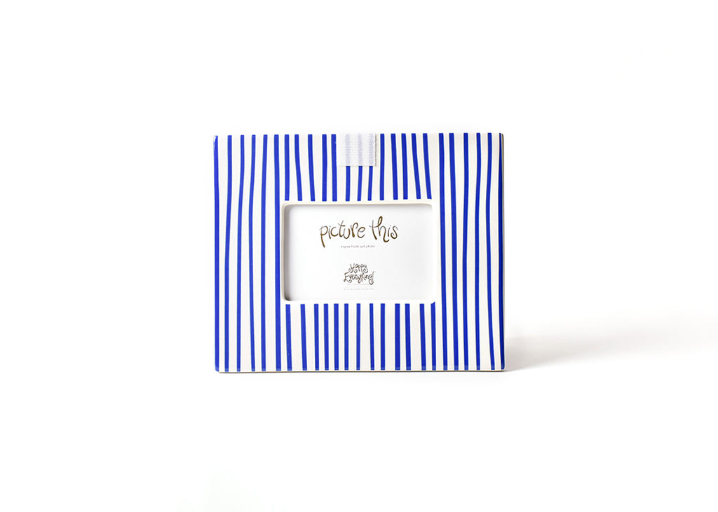 Indigo Skinny Stripe Mini Rectangle Frame
