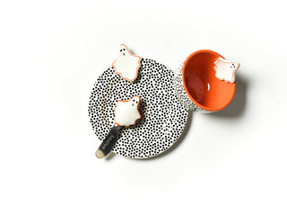 Ghost Embellishment Plate Bowl & Spreader Set