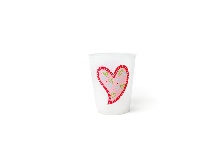 Heart Frosted Cups Set of 10