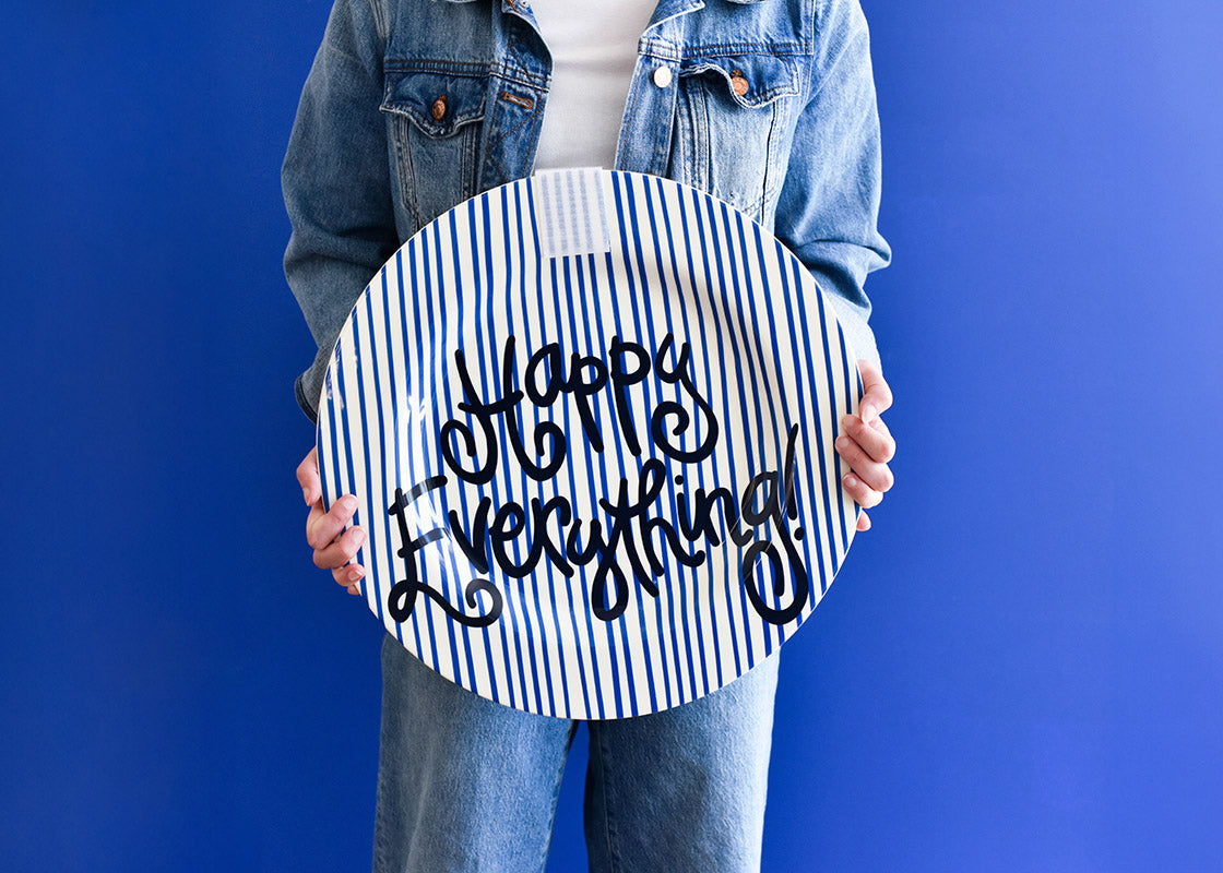 Happy Everything Round Platter - Thumbnail 3