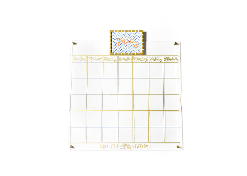 Happy Everything! Big Acrylic 24in Wall Calendar with Frame Attachment