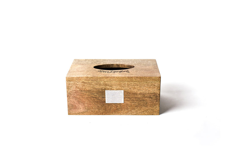 Happy Everything! Mini Rectangle Wood Tissue Box