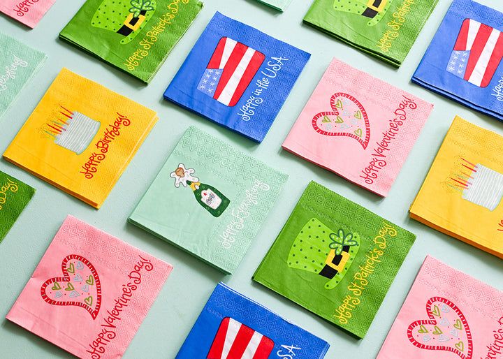 Flag Cocktail Napkins Set of 20