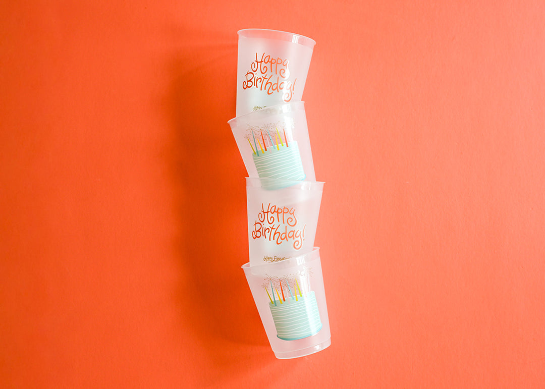 Sparkle Cake Frosted Cups Set of 10