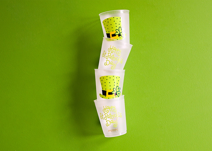 Leprechaun Hat Frosted Cups Set of 10