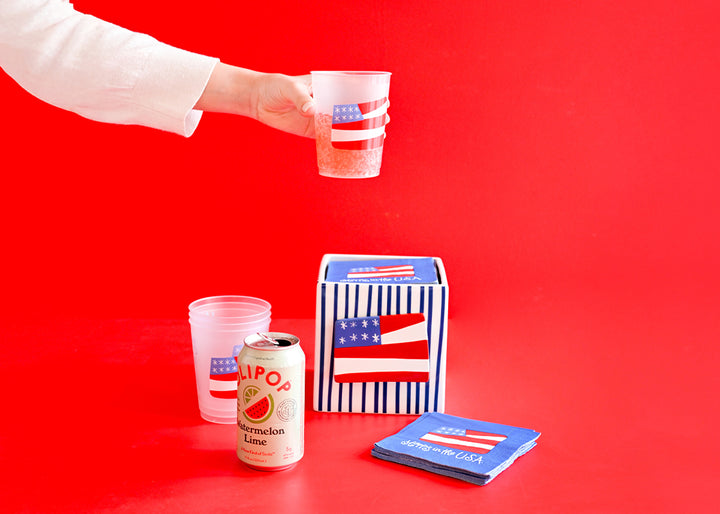 Flag Cocktail Napkins Set of 20