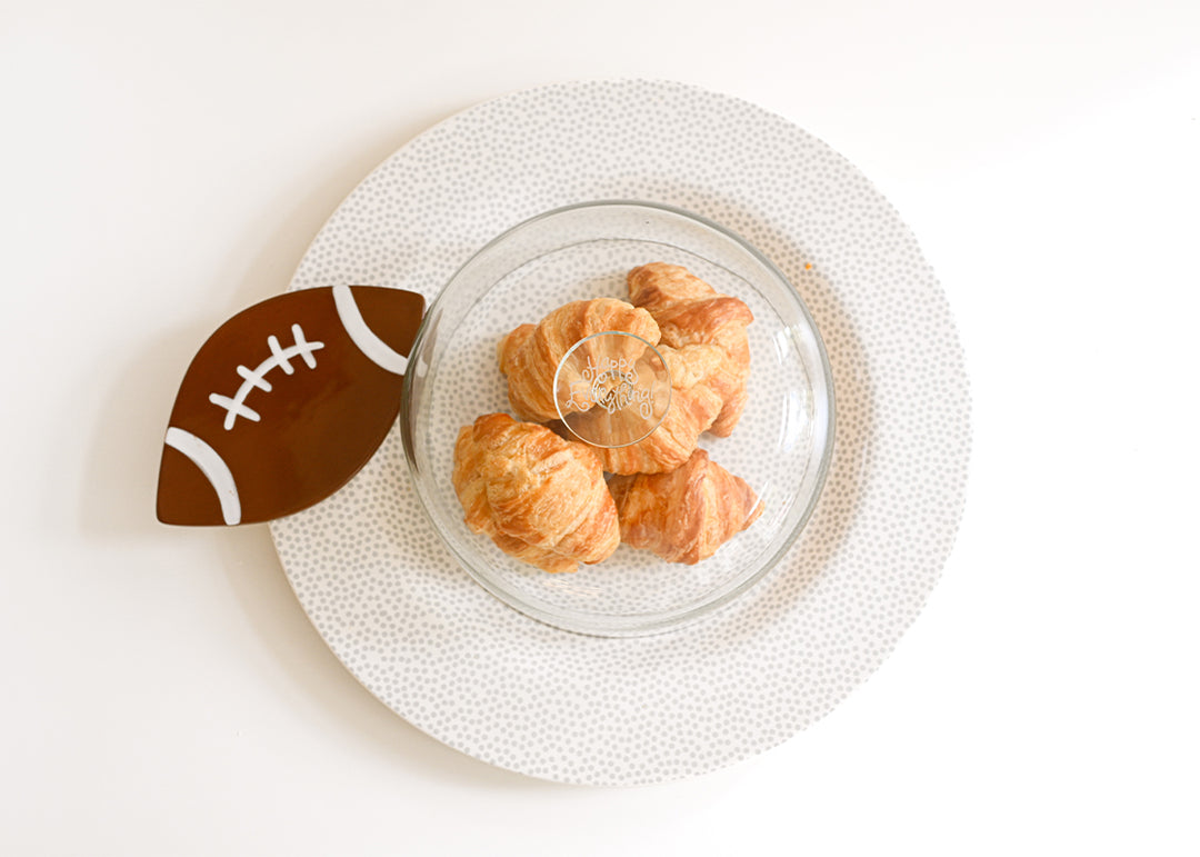 Stone Big Round Entertaining Platter with Large Glass Dome