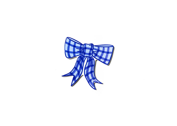 Blue Gingham Bow Mini Attachment