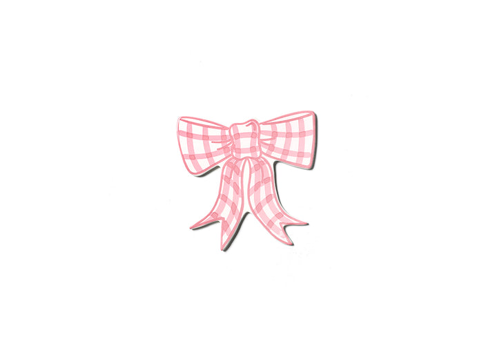 Pink Gingham Bow Mini Attachment