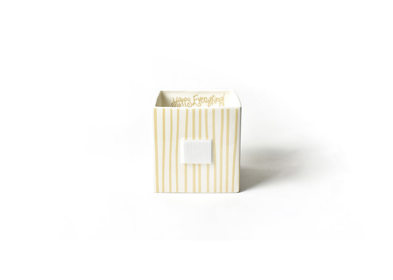 Neutral Skinny Stripe Medium Mini Nesting Cube