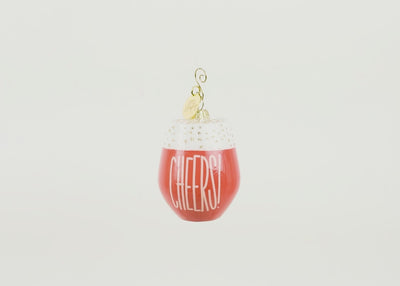 Wine Cheers Shaped Ornament