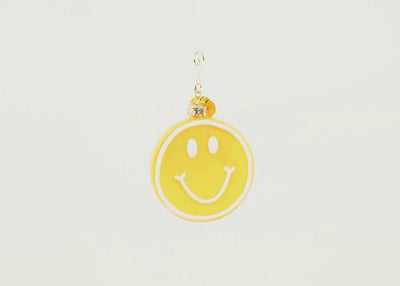 Happy Face Glass Shaped Ornament