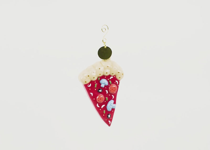 Pizza Slice Shaped Ornament