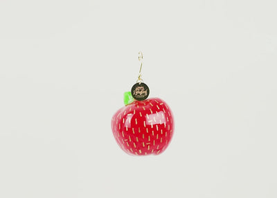 Apple Gold Glass Shaped Ornament