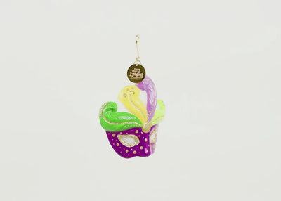 Mardi Gras Shaped Ornament