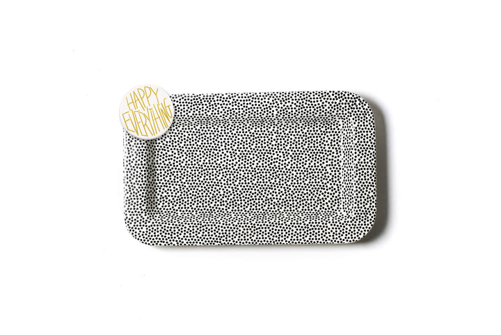 Happy Everything! Small Black Dot Mini Serving Platter