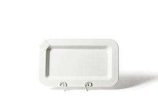 White Small Dot Mini Entertaining Rectangle Platter