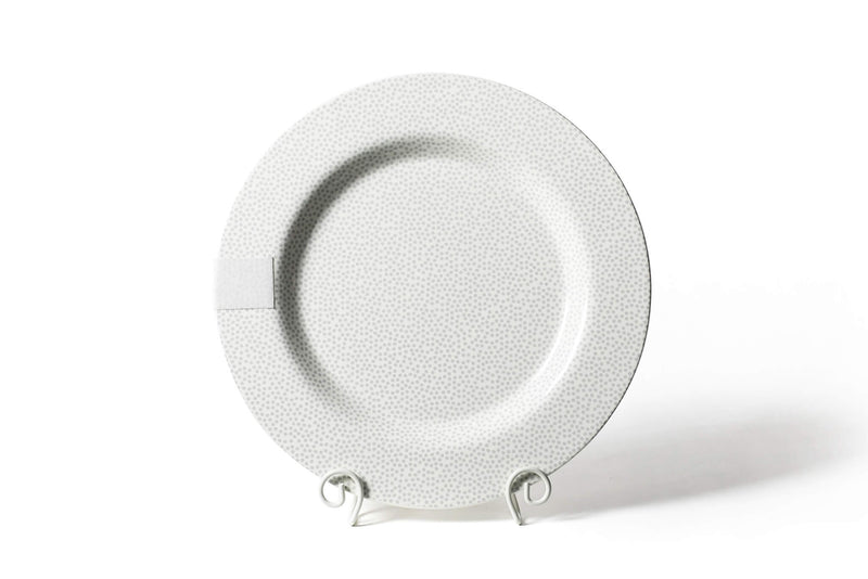 Stone Small Dot Big Round Serving Platter with Hook-and-Loop Attachment