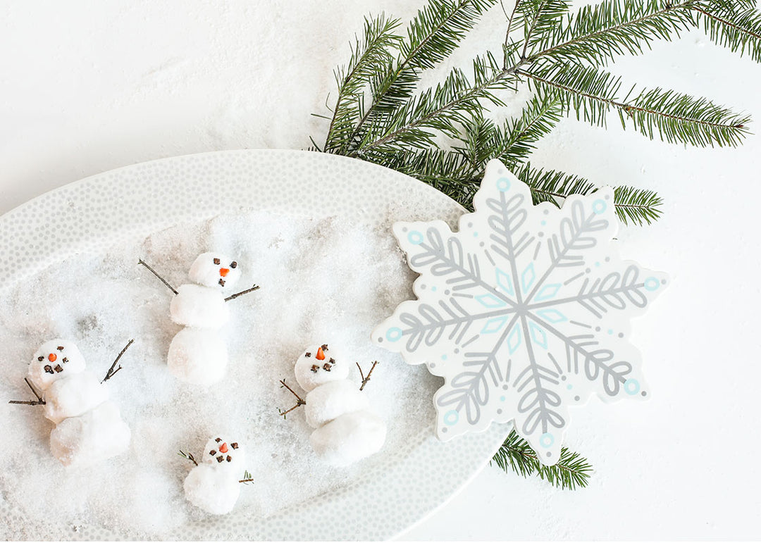 Stone Small Dot Platter with Holiday Big Attachment