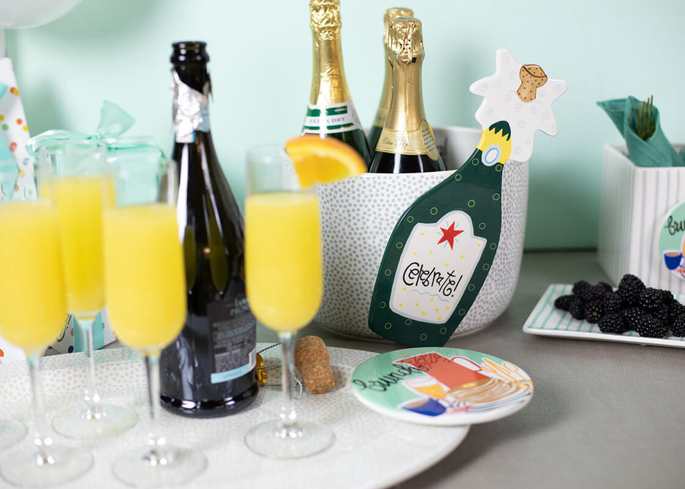 Champagne Big Attachment on Stone Small Dot Big Happy Everything! Bowl