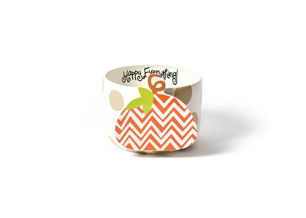 Neutral Dot Big Bowl with Chevron Pumpkin Big Attachment