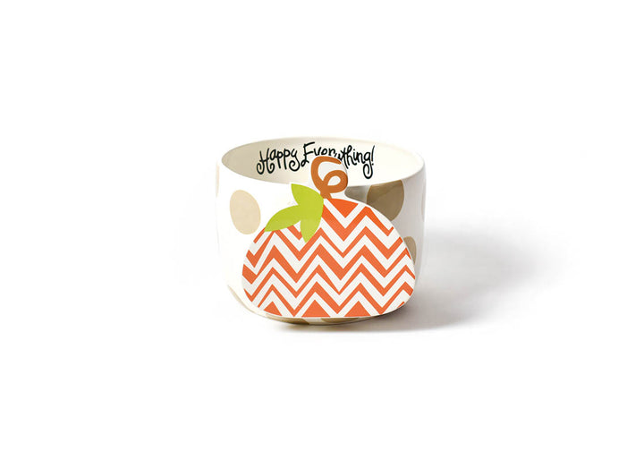 Neutral Dot Big Bowl with Chevron Pumpkin Big Attachment