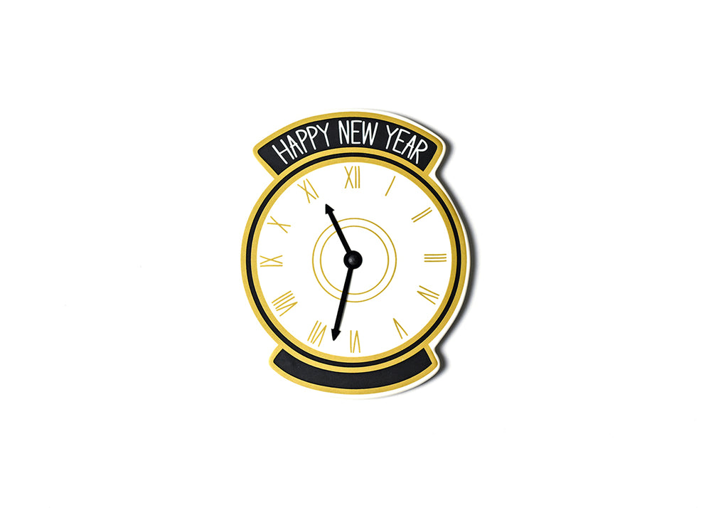 Hour and Minute Hands Move on the New Year Big Attachment