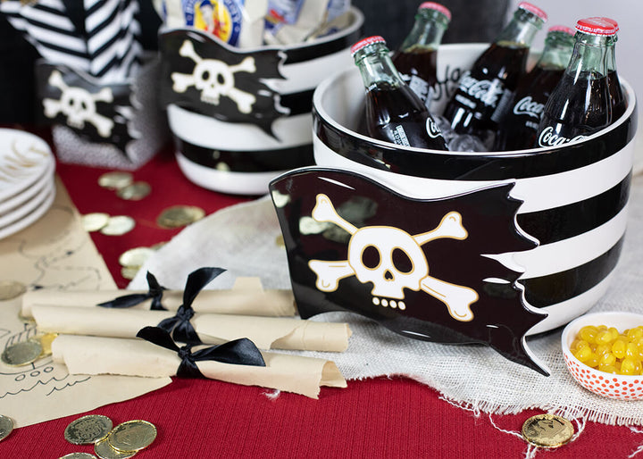 Pirate Flag Big Attachment on Black Stripe Big Bowl